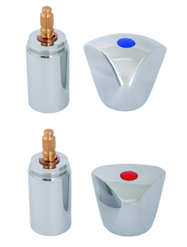 Schlösser Unterputz-Sichtteil für Montageblock – verchromt