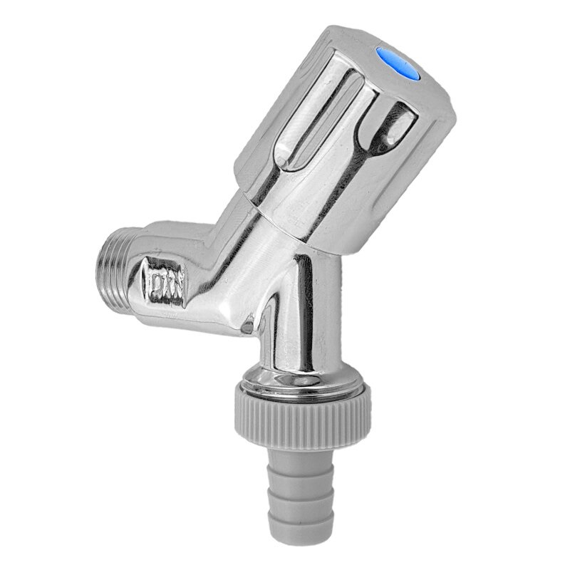 Geräte-Schrägsitzventil – Marktmodell, verchromt, mit Rückflussverhinderer